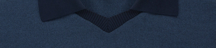 STUDIO SEOUL TWO-TONE POLO SWEATER