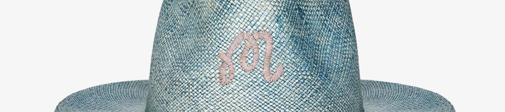 INDIGO STRAW HAT
